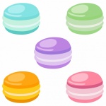 Macarons Colorful Clipart