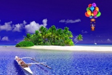 Ocean Beach Hot Balloon Cat Pirate
