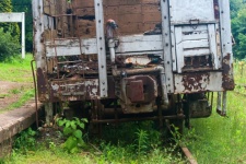 Old Deteriorating Train Wagon