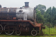 Old Rusted Steam Locomotive