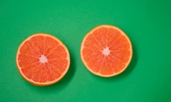 Orange In Two Halves