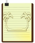 Palm Trees Beach Ocean Coconuts
