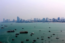 Pattaya Beach City And Bird Eye View