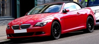 Red BMW Convertible Coupe Car