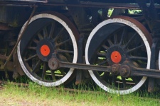 Wheels Of Old Locomotive
