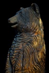 Wooden Carved Bear Statue