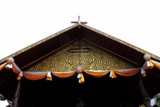Wooden Church Yasothon Thailand