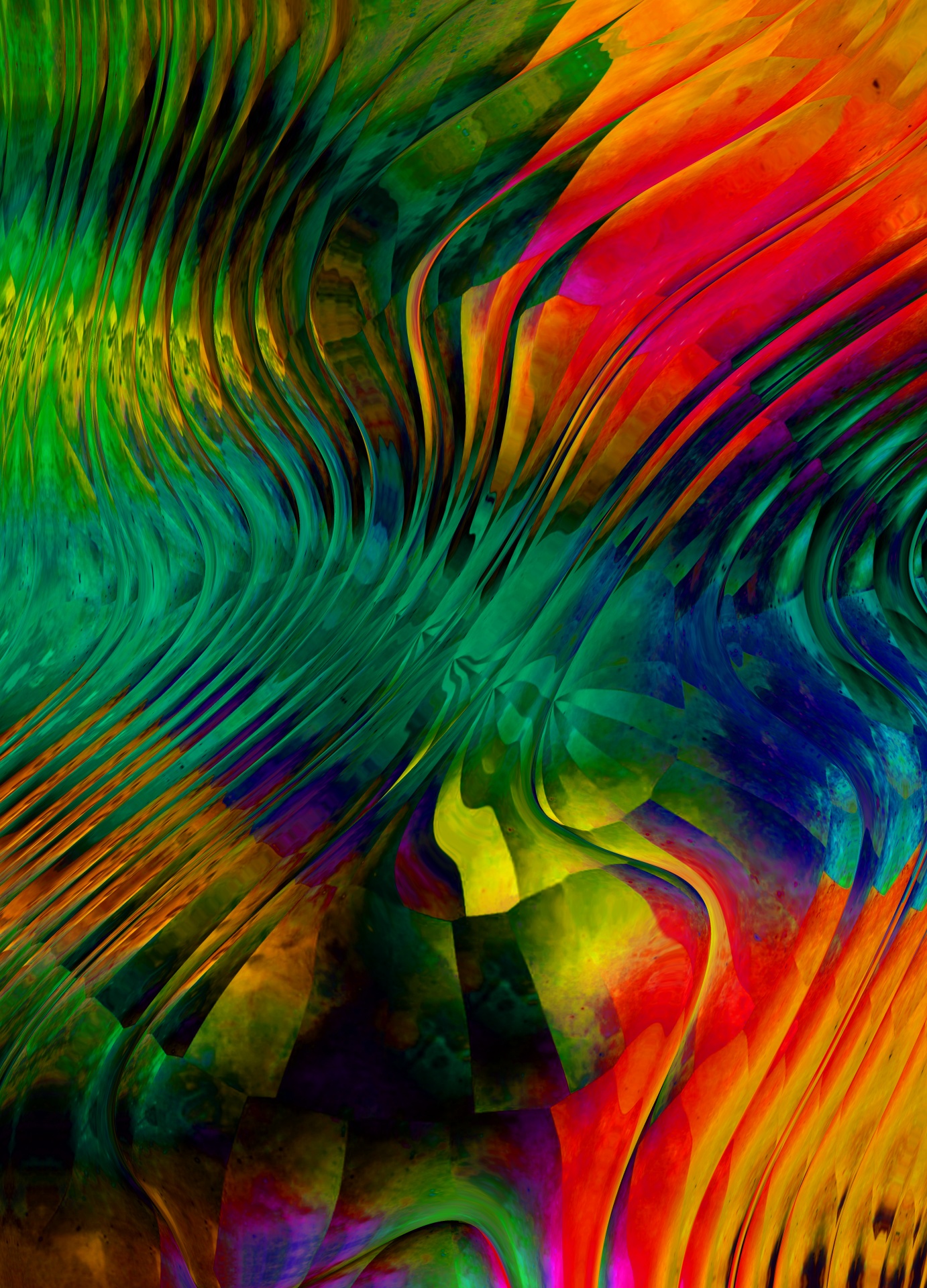 Glass Colorful Art Background