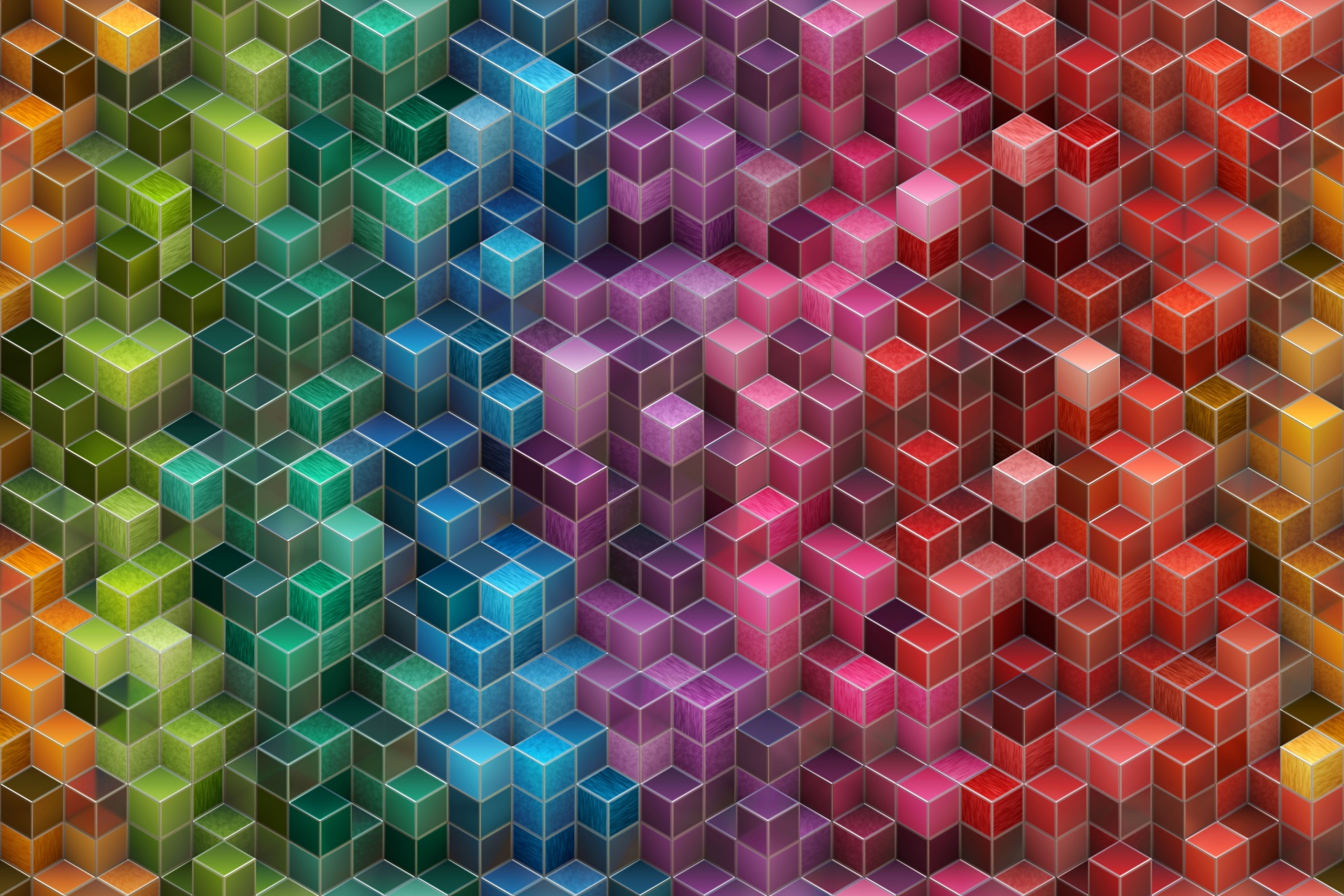 Background Cuboid Modern Colors