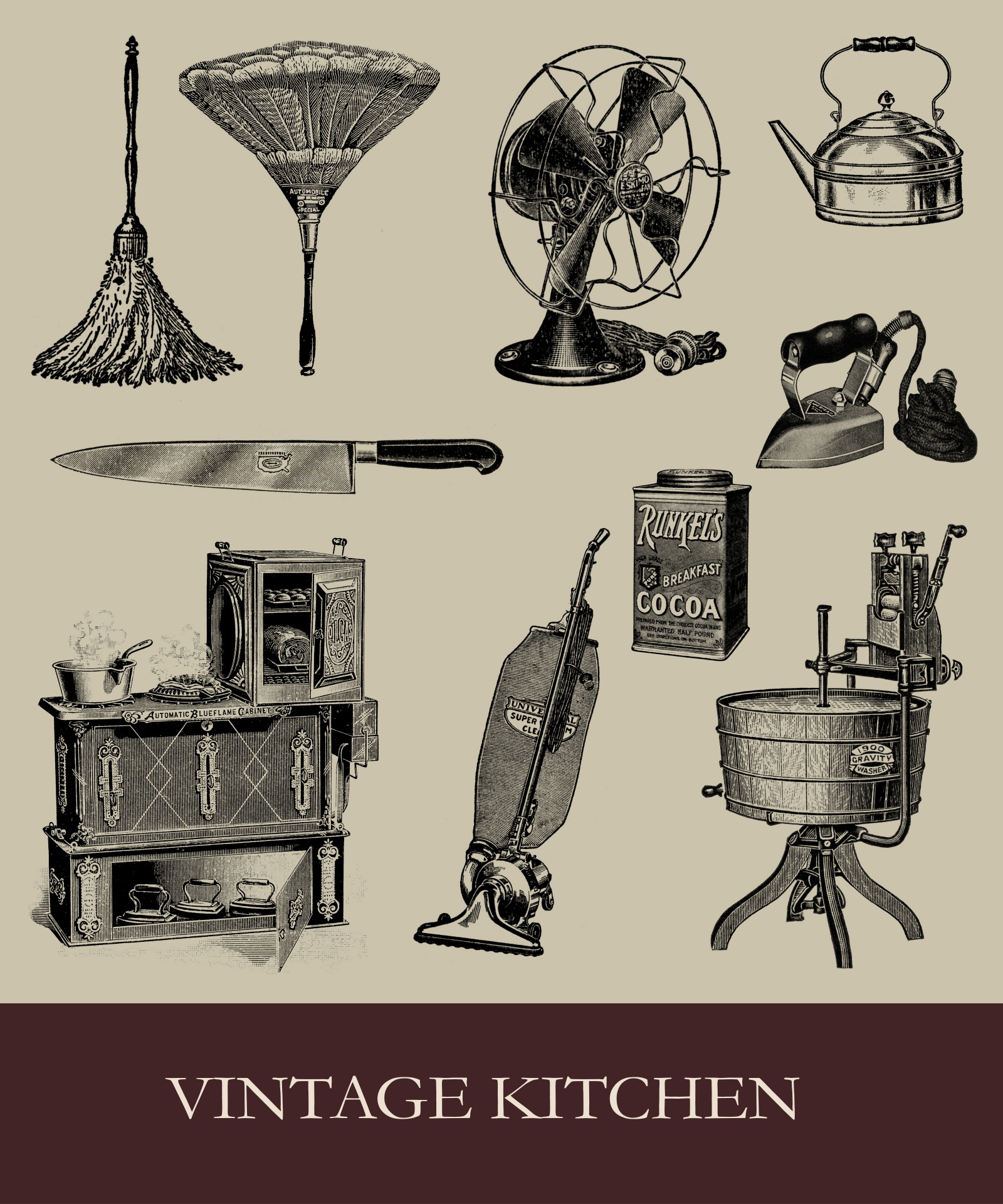 Kitchen Vintage Victorian Set
