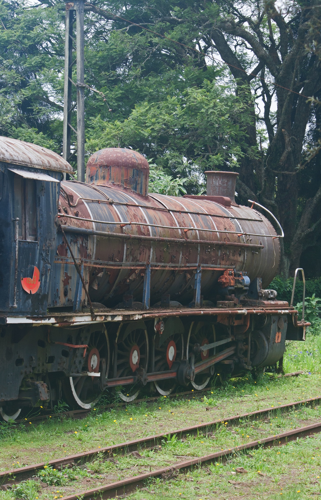 Old Rusted Locomotive Abandoned