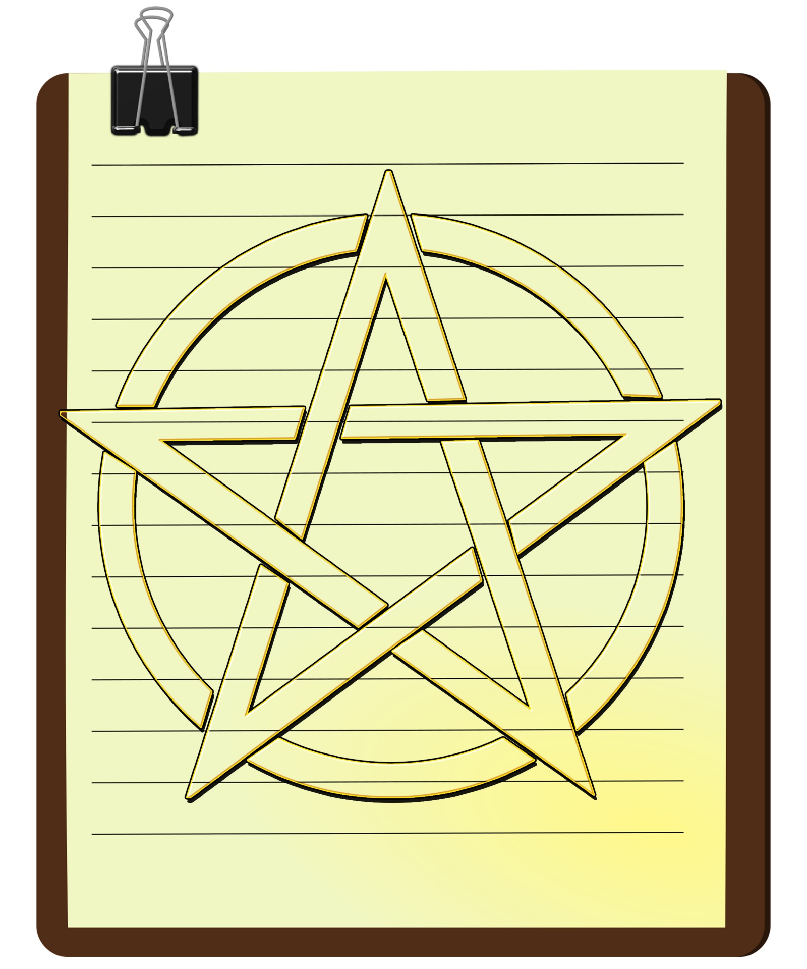 Pentagram Symbol Logo Drawing