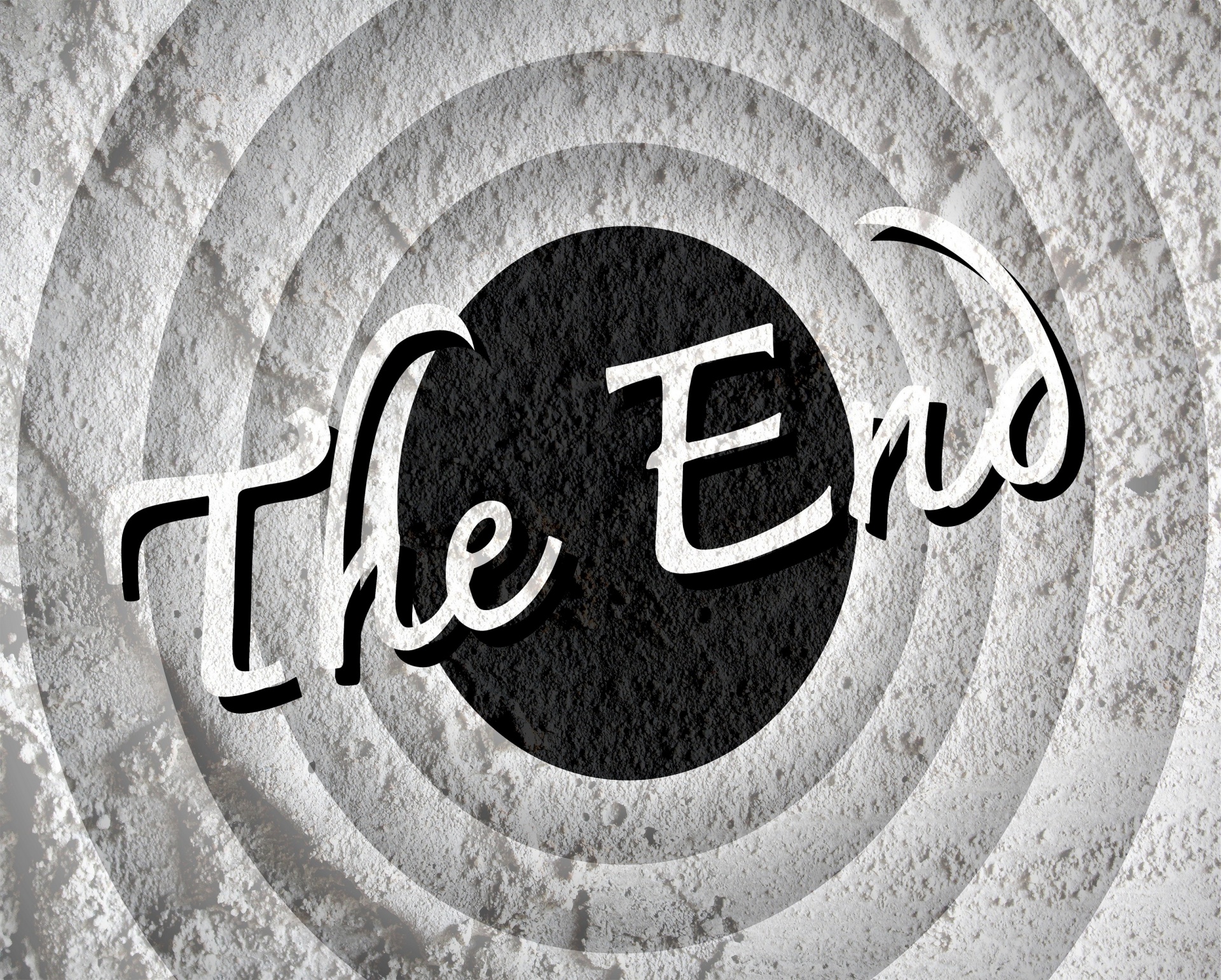 The End Movie Ending Screen On Cement