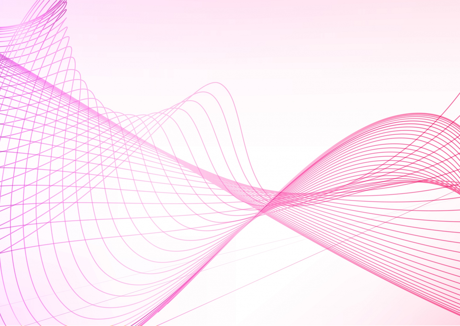 Wavy Lines Abstract Pink
