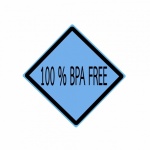 100 PERCENT BPA FREE Black Stamp Text