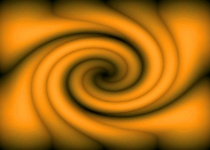 Abstract Amber Coloured Swirl