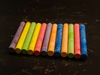Colorful Chalk Pastel Back To School