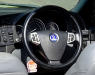 Convertible SAAB Car Steering Wheel