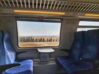 Empty Train Carriage With View