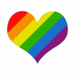 Heart Rainbow Stripes Clipart