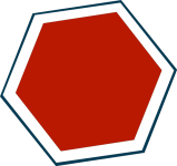 Hexagons Red White Blue
