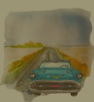 Vintage Chevy Travel Poster