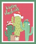Cactus Christmas Greeting Card