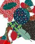 Abstract Christmas Collage