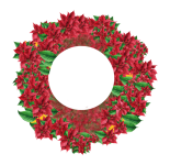 Poinsettia Wreath PNG