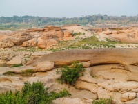 Natural Of Rock Canyon In Mekhong River