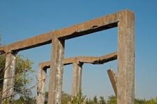 Remnant Of Tall Concrete Frames