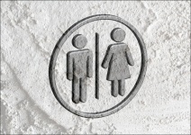 Restroom Icon And Pictogram Man Woman
