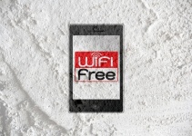 Smart Phone With Wifi On Wall
