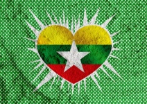 Union Of Myanmar Flag Or Burma Flag