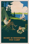 Vintage Camping Site Poster
