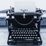 Vintage Typewriter The End