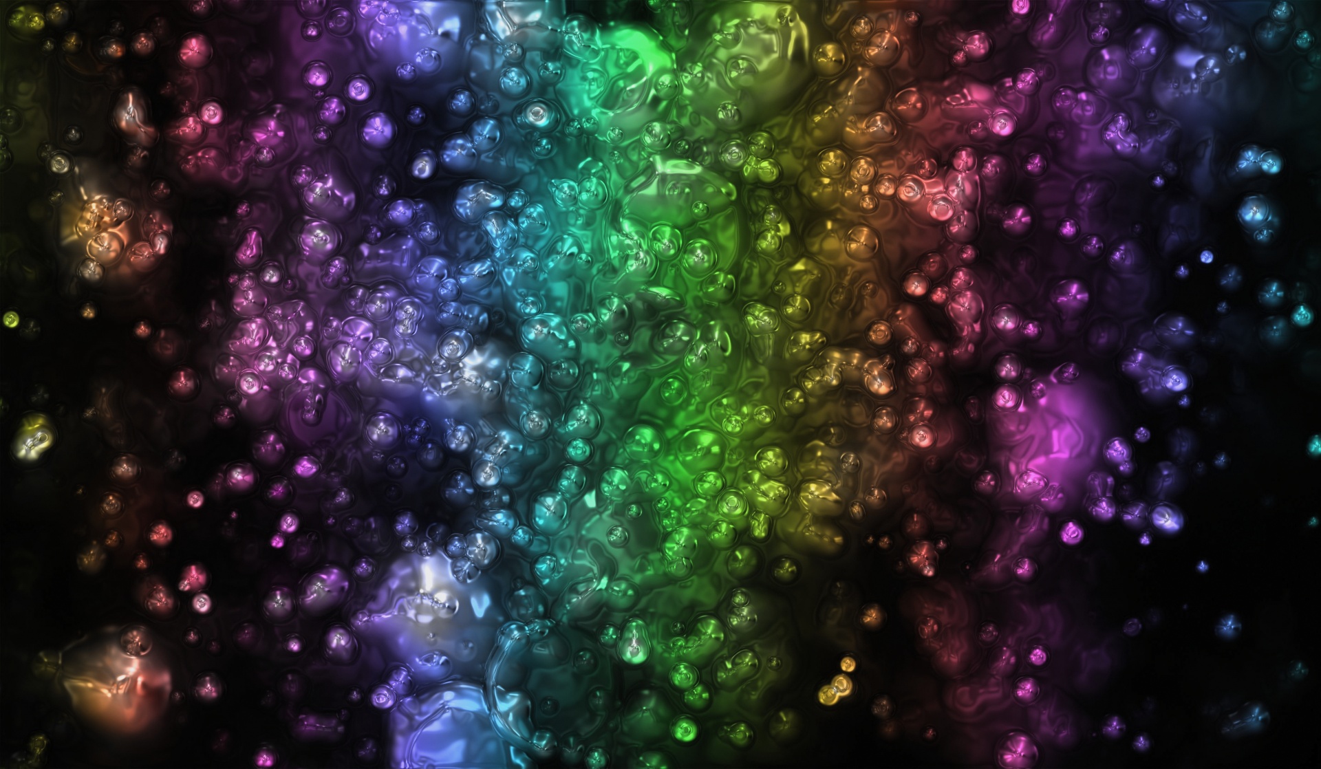 Water Bokeh Bubbles Rainbow