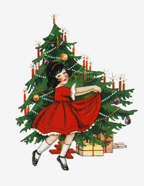 Regali di Natale vintage art Immagine gratis - Public Domain Pictures