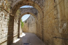 Arches In Alley In Jerusalem