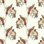 Birds Vintage Background Wallpaper
