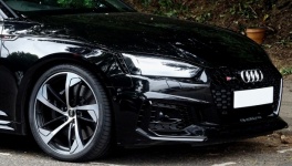 Black Audi Coupe Car Grille