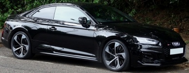 Black Audi Coupe Car