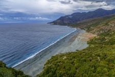 Black Beach At Nonza Corsica