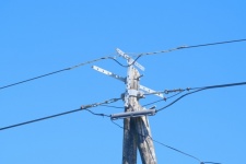 Cables And Telephone Pole