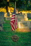 Cemetery With A Flag