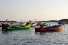 Colored Fishing Boats