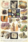 Gemstone Minerals Art Vintage