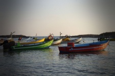 Fishing Boats At Sunset