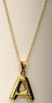 Gold Initial A Necklace