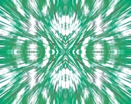 Green And White Zoom Burst Effect